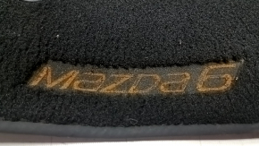 Carpet interior front right Mazda 6 13-21 rag black, worn inscription, for dry cleaning