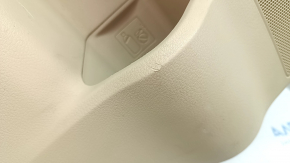 Rear left door panel for a Lexus RX350 RX450h 10-12, beige with brown, with beige leather insert, leather armrest, without a buzzer, with a handle, tears, scratches, dry-cleanable
