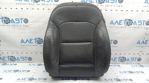 Driver's seat back upholstery for Kia Niro 17-22 HEV, PHEV, gray leather, perforated, heated, ventilated