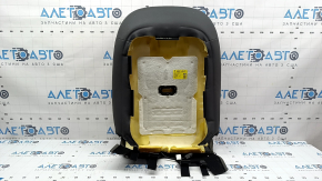 Driver's seat back upholstery for Kia Niro 17-22 HEV, PHEV, gray leather, perforated, heated, ventilated