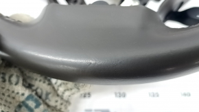 Lexus RX350 RX450h 13-15 rest steering wheel, brown leather with wood, no buttons, scratches, peeling leather