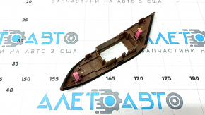 Rear left window lift control trim for Lexus RX350 RX450h 10-15 in brown wood