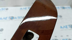 Front right window lift control trim for Lexus RX350 RX450h 10-15, brown wood grain, scratches