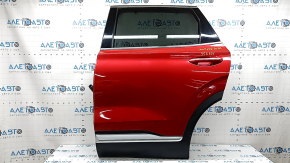 Rear left door assembly for Hyundai Santa FE 19-23 with curtain, tinted, red Y2E