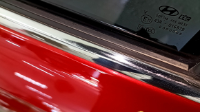 Rear left door assembly for Hyundai Santa FE 19-23 with curtain, tinted, red Y2E