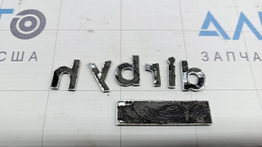 Emblem inscription HYBRID BLUE trunk lid Hyundai Sonata 20-23