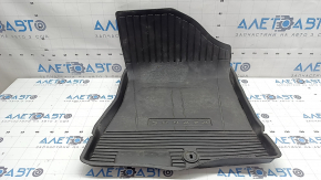 Black rubber floor mat for the front right Hyundai Sonata 20-23