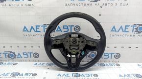 Kia Niro 20-22 HEV, PHEV steering wheel, bare, black leather, heated, no buttons, ready for re-upholstery