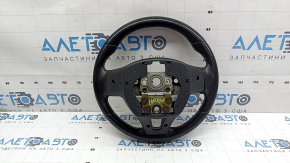Kia Niro 20-22 HEV, PHEV steering wheel, bare, black leather, heated, no buttons, ready for re-upholstery