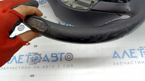 Kia Niro 20-22 HEV, PHEV steering wheel, bare, black leather, heated, no buttons, ready for re-upholstery