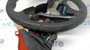 Kia Niro 20-22 HEV, PHEV steering wheel, bare, black leather, heated, no buttons, ready for re-upholstery