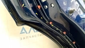 Kia Niro 17-22 blue C3U rear left door with chrome upper molding, dented, creases, scratches