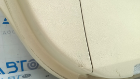 Front left door panel for Lexus RX350 RX450h 13-15, beige with beige leather insert, beige leather armrest, with handle, without squeaker, needs cleaning, scratches, tears, dented