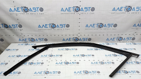 Mitsubishi Outlander 22-26 front left door glass seal, matte black, scratches, dented
