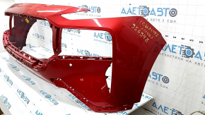 Front bumper bare Hyundai Santa FE 21-23 for parking sensors, Park Assist, radar and 360 camera, red