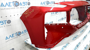 Front bumper bare Hyundai Santa FE 21-23 for parking sensors, Park Assist, radar and 360 camera, red