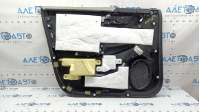 Mitsubishi Outlander 22-23 front right door panel, black with gray leather, with gray leather armrest, with handle, scratches, dry-cleanable, scratches