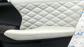 Mitsubishi Outlander 22-23 front right door panel, black with gray leather, with gray leather armrest, with handle, scratches, dry-cleanable, scratches