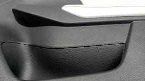 Mitsubishi Outlander 22-23 front right door panel, black with gray leather, with gray leather armrest, with handle, scratches, dry-cleanable, scratches