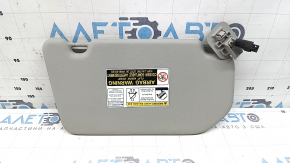 Mitsubishi Outlander 22-26 gray left sun visor, no hook, backlit, scratches