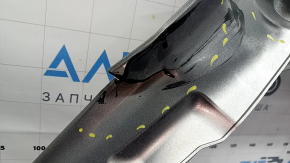 Mitsubishi Outlander 22-26 front left fender, plastic, silver U25, torn, dented, glued, in need of repair