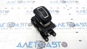 Mitsubishi Outlander 22-26 black leather gearshift knob with scratches