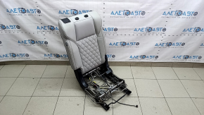 Rear seats, 2nd row, right, Mitsubishi Outlander 22-26 with airbag, black leather combination