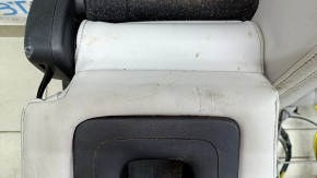 Rear seats, 2nd row, left, Mitsubishi Outlander 2022-2026, without airbags, gray leather, heated, wrinkled, needs cleaning