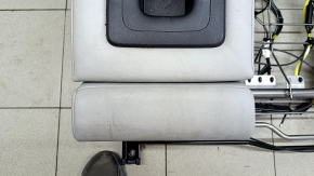 Rear seats, 2nd row, left, Mitsubishi Outlander 2022-2026, without airbags, gray leather, heated, wrinkled, needs cleaning