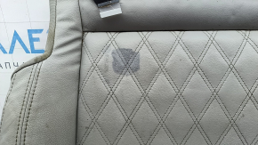 Mitsubishi Outlander 22-26 passenger seat cushion upholstery, gray leather, heated, dry-cleanable
