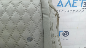 Mitsubishi Outlander 22-26 passenger seat cushion upholstery, gray leather, heated, dry-cleanable