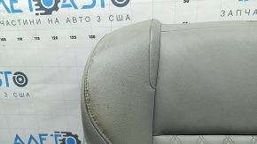 Mitsubishi Outlander 22-26 passenger seat back upholstery, gray leather, heated