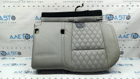 Mitsubishi Outlander 22-26 rear seat cushion, 2nd row, left, gray leather, heated, dry-cleanable