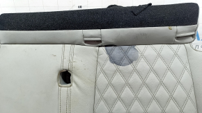 Mitsubishi Outlander 22-26 rear seat cushion, 2nd row, left, gray leather, heated, dry-cleanable