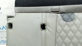 Mitsubishi Outlander 22-26 rear seat cushion, 2nd row, left, gray leather, heated, dry-cleanable