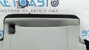 Rear seat cushion, 3rd row, left, Mitsubishi Outlander 22-26, gray leather, with frame, dry-cleanable