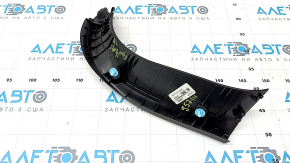 Left tailgate trim for Hyundai Santa FE 19-23, black, broken fastener