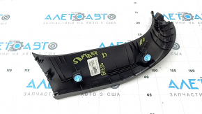 Right tailgate trim for Hyundai Santa FE 19-23, black
