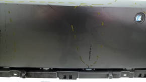 Mitsubishi Outlander 22-26 rear bumper, bare, with parking sensors, no cap, graphite, dented, scratches, cracks, broken mount