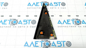 Door plug, triangle, inner, rear left, Hyundai Santa FE 19-23, black, scratched
