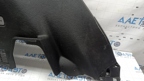 Left arch trim for Mitsubishi Outlander 22-26, black, without a light, without hooks, without a rear row folding handle and cable, cracked, scratches, needs dry cleaning