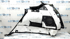 Left arch trim for Hyundai Santa FE 21-23, black, for subwoofer and speaker, Harman Kardon, broken mount, scratches, scuffs, crack