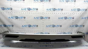 Mitsubishi Outlander 22-26 rear bumper lip, graphite with gray, scratches, pressed, cracks, broken fasteners, scratches