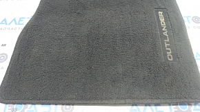Mitsubishi Outlander 22-26 black fabric floor mat, front right, dry cleanable