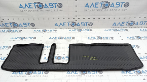 Mitsubishi Outlander 22-26 black fabric rear center mat, 3rd row, dry-cleanable