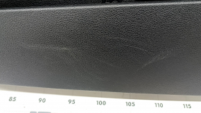 Door trim panel, front right, Hyundai Santa FE 21-23, black, Harman Kardon, with trim, insert and armrest, black leather, gray molding, scratches