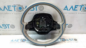 Bare steering wheel BMW i3 14-21 leather gray, scratches
