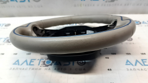 Bare steering wheel BMW i3 14-21 leather gray, scratches