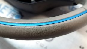 Bare steering wheel BMW i3 14-21 leather gray, scratches