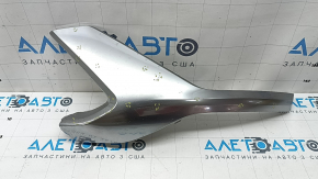 Left front bumper molding for Hyundai Santa FE 21-23, chrome, bulged, bumps